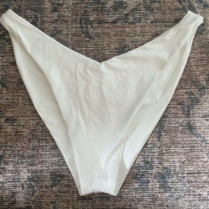 White frankies bikinis bottoms high hip